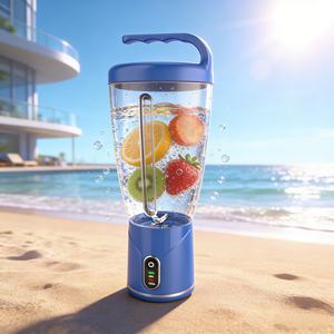 High Power 150W Portable Smoothie <b>Maker</b> 1000ml Large Capacity 6 SUS304 Knives USB Rechargeable Cordless Blender Low Noise Car - Product Image 6