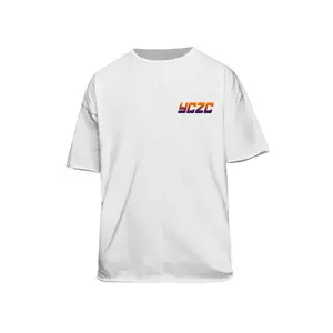 Großhandel schlichte feste benutzer definierte Baumwolle gedruckt Logo einfache Hip-Hop-Kleidung männliche T-Shirt