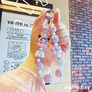 クリエイティブ アニメ キャラクター ビーズ 携帯電話チェーン キーホルダー かわいい フィギュア ペンダント 子供 女の子 ギフト アニメ キーホルダー おもちゃ バックパック アクセサリー - Product Image 3