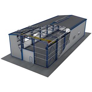 Bâtiments en acier paquet plat expédition panneau sandwich préfabriqué conteneur préfabriqué pliant Garage portable - Product Image 1