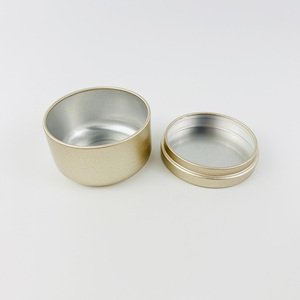 Mini boîtes à thé avec logo personnalisé petit pot à bougie vide rond avec couvercle en métal pour emballage <span class=keywords><strong>de</strong></span> biscuits et biscuits - Product Image 4