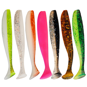 Doppio esca T coda di richiamo di <span class=keywords><strong>pesca</strong></span> <span class=keywords><strong>con</strong></span> materiale in silicone morbido esca 7.0 centimetri 2.2g esca artificiale di alta flessibilità stabile stile - Product Image 1