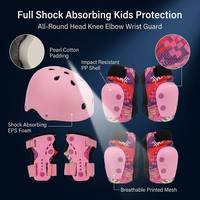 Ensemble de protection pour enfants en forme de tortue, coque en PP, coussinets en EVA avec casque S M pour le roller, le vélo d'équilibre, le cyclisme et les sports