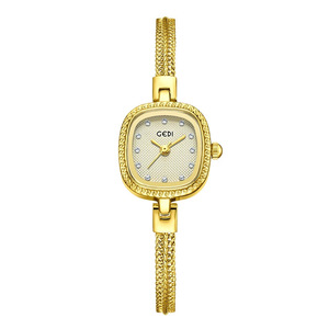 Reloj de pulsera de cuarzo para mujer, esfera cuadrada, estilo pulsera, aspecto de diamante, reloj de pulsera analógico para uso diario - Product Image 2