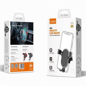 Support de téléphone portable pour voiture LDNIO 15W avec charge sans fil, type ventouse, support universel pour navigation automobile - Product Image 3