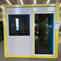 Unité de dortoir préfabriquée portable 5800 x 2480 x 2520 mm pour 3 personnes, installation en 10 minutes, avec conteneur pliable 40HQ pour 10-12 unités