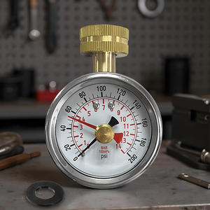 게이지에 대한 AKS 가정용 수압-실내/실외 정원 호스 관개 시스템용 스테인리스 스틸 0-200 PSI 3/4 "나사 - Product Image 2