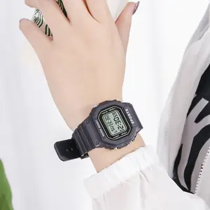 运动女士手表矿石玻璃表盘数字石英腕表闹钟号码时钟montre numerique Reloj de pulsera de mujer