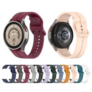 Correas de reloj de silicona suave de 20mm para <span class=keywords><strong>Samsung</strong></span> <span class=keywords><strong>Galaxy</strong></span> <span class=keywords><strong>Watch5</strong></span> <span class=keywords><strong>Pro</strong></span> 6 7 correa de reloj deportivo para <span class=keywords><strong>Samsung</strong></span> Watch 6/4 pulsera clásica - Product Image 1