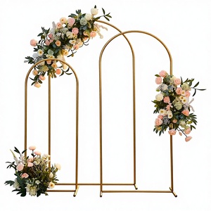 Arco <span class=keywords><strong>de</strong></span> boda transfronterizo para decoración <span class=keywords><strong>de</strong></span> escenarios, soporte para flores, arco dorado para fiestas <span class=keywords><strong>de</strong></span> boda 001 - Product Image 2