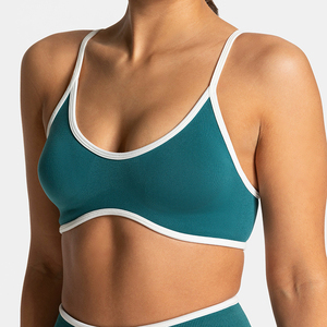 Coobie Women's Front Zip Sports Bra - Medium Support, Breathable Yoga & Workout Bra