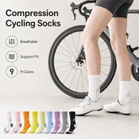 Chaussettes de course rembourrées pour adultes, antidérapantes, respirantes, chaussettes d'entraînement, chaussettes de sport professionnelles pour le cyclisme en plein air