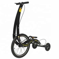 Vélo debout à trois roues de 20 pouces, conçu de manière unique, demi-vélo créatif de fitness, vélo freestyle