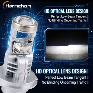 Ampoule de phare LED pour moto H4 HS1 9003, 35W 3000LM, avec lentille, lampe de moto OEM personnalisée pour Harley Davidson Honda <span class=keywords><strong>Yamaha</strong></span> - Product Image 2
