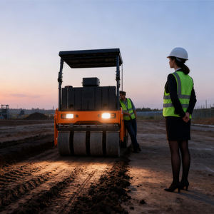 Engins routiers compacts à rouleaux compacts pour le sol mini compacteur à tambour unique petit tracteur de 10 tonnes - Product Image 1