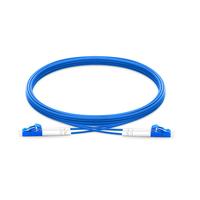 Kabel Patch FTTH DEKAM Tahan Air untuk Luar Ruangan 3m Duplex OM3 LC/UPC ke SC/APC untuk Jaringan Kenya