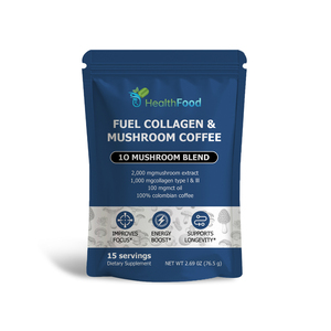 Café de Colágeno con Hongos Personalizado, Mejora la Concentración, Aumenta la Energía, Suplemento de Colágeno, Mezcla de Café en Polvo con Hongos - Product Image 1