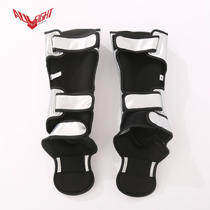 Protège-tibias autocollants ALLFIGHT 2026 en PU multicouche S-XL pour Enfants et Adultes Entraînement MMA - Product Image 3