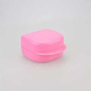 กล่องเก็บฟันปลอมขนาดใหญ่แบบกำหนดเองได้ กล่องพลาสติกใส่เครื่องมือป้องกันฟัน พร้อมตะขอ ช่องระบายอากาศ กล่องป้องกันฟันปลอม - Product Image 3