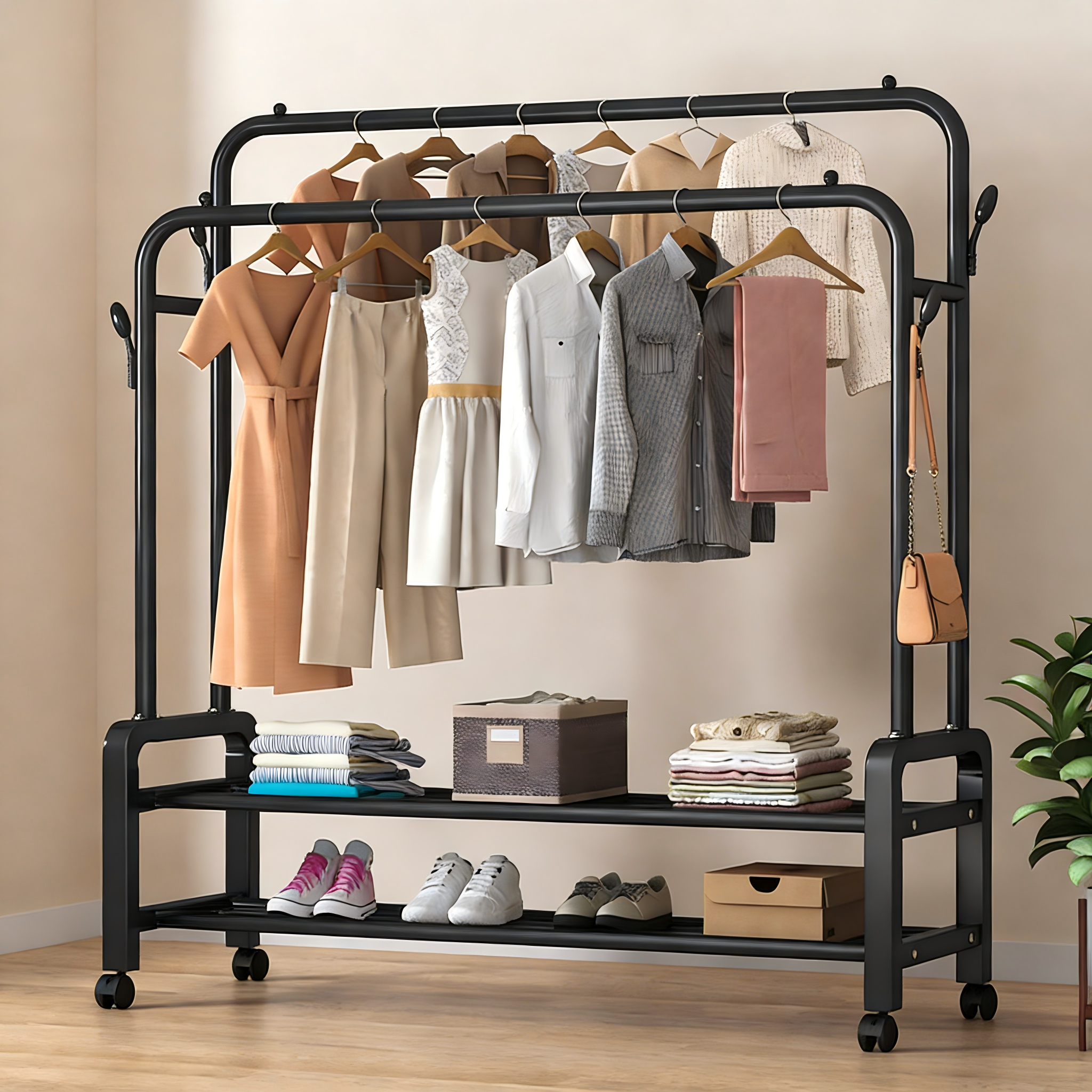 Scarpiera bianca a doppio strato