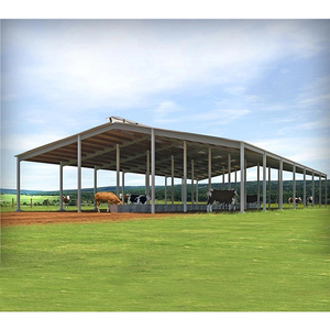 La tettoia della mucca della struttura d'acciaio crea un posto più sano e più sicuro per il bestiame - Product Image 3