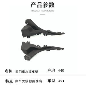 Support de plaque de drainage de calandre Mercedes-Benz Smart 453 4538800783 ABS résistant à l'eau, conception industrielle - Product Image 2
