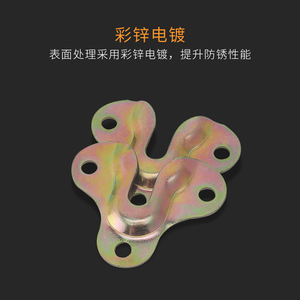 Colgador de metal Pawis de 3 orificios, montado en la pared, de una sola pieza, moldeado, resistente, minimalista, con forma poligonal, para colgar marcos, espejos y muebles. - Product Image 4