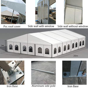 Offre Spéciale grande tente extérieure en aluminium d'événement d'exposition tente <span class=keywords><strong>Barnum</strong></span> de noce avec le modèle imperméable d'auvent de paroi latérale - Product Image 2