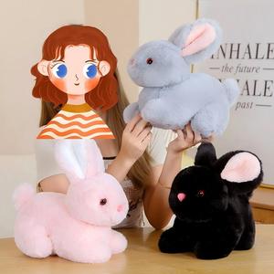 Giocattoli per Bambini: Coniglio di Cotone Creativo di Tendenza - Simpatico Coniglietto Bianco, Bambola con Coperta, Marionetta, Regalo per Bambini, Antistress - Product Image 2