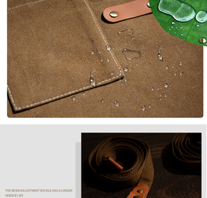 Biểu Tượng Tùy Chỉnh Màu Xanh Đen Nâu Bông Polyester Denim Vải Tạp Dề Làm Sạch Người Đàn Ông Phụ Nữ Vườn Thực Phẩm Nấu Ăn Nhà Bếp Đầu Bếp Tạp Dề - Product Image 6