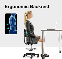 2025 dossier amovible ergonomique d'usine 360 rotation beauté bureau médical chaise de bureau roulant tabouret adapté à divers usages