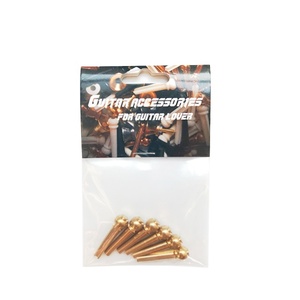 Juego de 6 pines de puente de guitarra de cobre latón 100% de tono fenomenal - Product Image 1