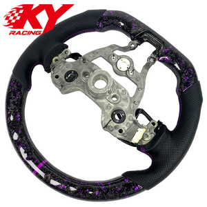 พวงมาลัยสไตล์สปอร์ตหนังคาร์บอนไฟเบอร์ฟอร์จแบบกำหนดเอง เหมาะสำหรับ Hyundai Elantra N I30 I30N I20N - Product Image 3