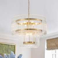 Lustre suspendu en verre moderne, prix de gros direct usine, luminaire LED de luxe pour la maison, salon