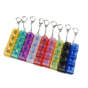 Factory Limited Time Special Led Decompression Click Toy Keycap Keychain Portable Kids Custom Cartoon Acrylic Waterproof