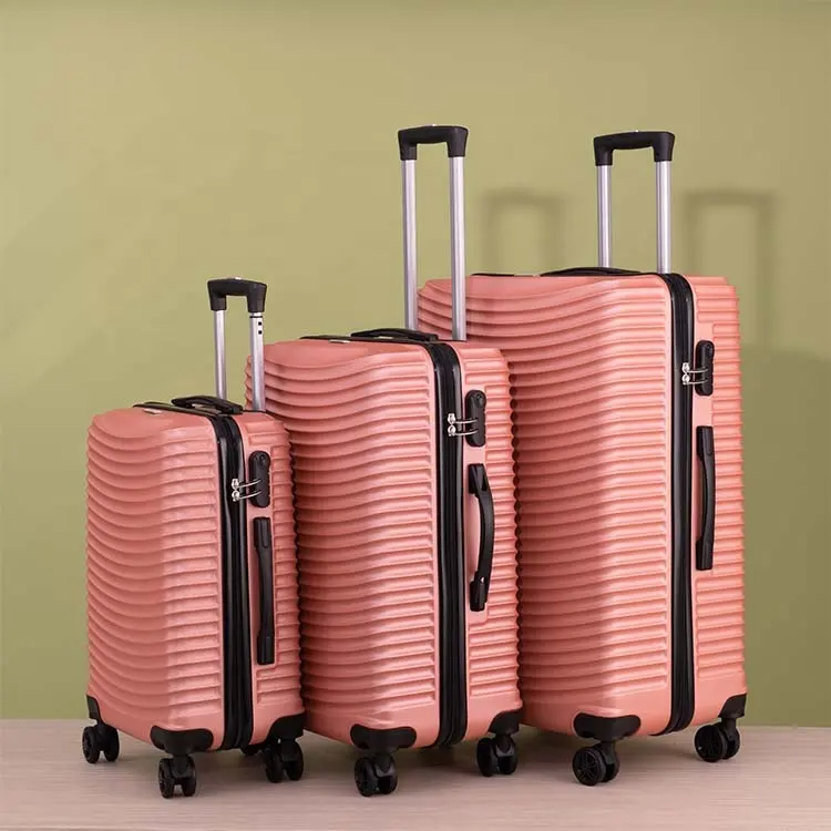 Ensemble de maletas de viaje de vente directe d'usine de haute qualité et bon marché ensemble de bagages abs valise pour femme