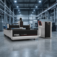 Máquina de Corte Láser de Fibra CNC de 3 Ejes Derek DF3015L, 1500W, Alta Precisión, Refrigeración por Agua, Compatible con Archivos BMP/DXF/PLT/DWG, para Metal