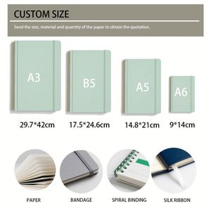 Elastic Band Notebook Journal Leather Hardcover Students Pad <b>Planner</b> Diary Office Supplies Sublimation Blanks Promotional - Product Image 5