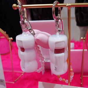 Kustom pelembap bibir silikon pemegang tas dompet Chapstick pemegang <span class=keywords><strong>Lip</strong></span> <span class=keywords><strong>Balm</strong></span> parfum cincin liontin <span class=keywords><strong>Lip</strong></span> Gloss tabung pemegang gantungan kunci - Product Image 3