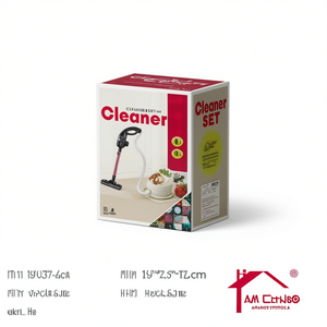 Cleaner Set Electric Vacuum Cleaner 19x25x7cm Household Plastic Light Sound Feature Color Box Packaging - Product Image 1