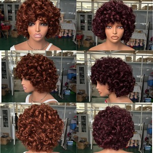 Parrucche 100% Capelli Vergini Grezzi con Cuticole Allineate per Donne di Colore, Forniture di Capelli Brasiliani, Parrucche Corte con Frontale in Pizzo Indiano e Brasiliano - Product Image 3