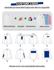 Camicia da uomo con risvolto a maniche corte con risvolto elastico in tinta unita stile tinta unita sportiva Casual Cardigan Business <span class=keywords><strong>No</strong></span> stiratura camicia - Product Image 6