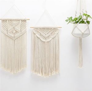 Petite Décoration Murale Suspendue En Corde Boho Exterieure <span class=keywords><strong>Etagere</strong></span> Cuisine Décor Arc Ciel Ensemble De Interieure Mural Neutre - Product Image 3