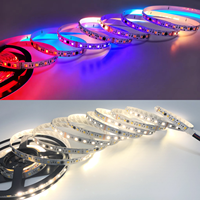 Bande LED RGB DMX512 24V à pixels, 10 pixels, PCB 12mm pour façade de bâtiment, KTV, bar, yacht, extérieur et intérieur, studio, éclairage sur roue SMD