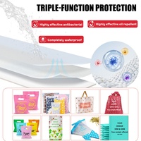 Sacs de courses personnalisés en LDPE imperméable avec poignée découpée et soufflet pour l'emballage de chaussures/vêtements et le rangement de portefeuilles