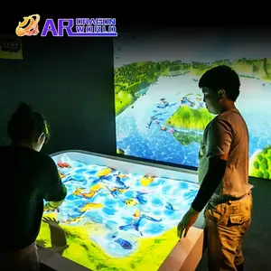 Juego de proyección de mesa de arena mágica interactiva AR Sandbox para equipos de publicidad para niños