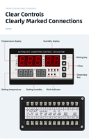 Incubadora de Huevos con Control de Temperatura y Humedad Totalmente Automático, Termostato