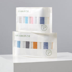 Aaa – serviettes de bain pour enfants, en pur coton rayé, 25x50cm, antimicrobiennes, pour usage domestique, serviette rectangulaire pour le visage, lavable en machine - Product Image 2