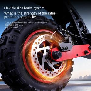 Nuevo Scooter Eléctrico Inteligente de Dos Ruedas Grandes, Plegable, Impermeable, con Suspensión, Motores Dobles, 11 Pulgadas, Aluminio H6, DOBLE MOTOR 1200W*2 - Product Image 3
