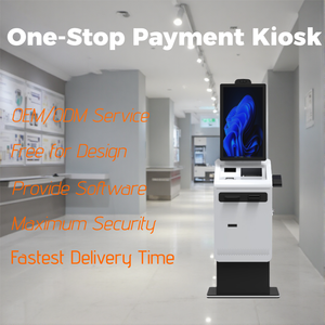 Kiosque en libre-service Crtly Cash Deposit Machines ATM Machine de dépôt Coin <span class=keywords><strong>Bill</strong></span> Paiement Kiosque - Product Image 1